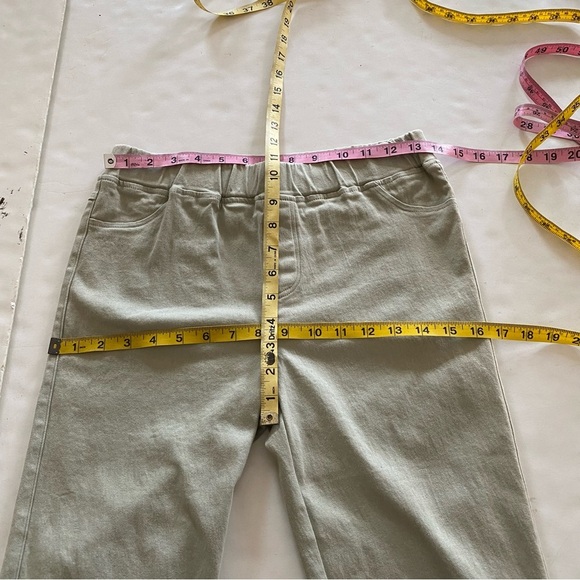 Umgee Leggings Womens Size XL Green Cream Gray Jeggings Pants Stretchy Skinny - Picture 5 of 7